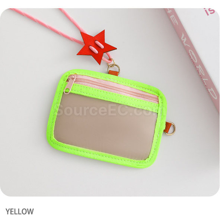 Customization Contrast color soft shell card holder Promotional Products