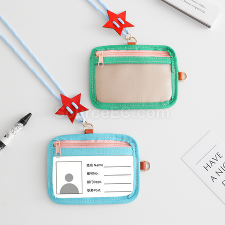 Customization Contrast color soft shell card holder Promotional Products