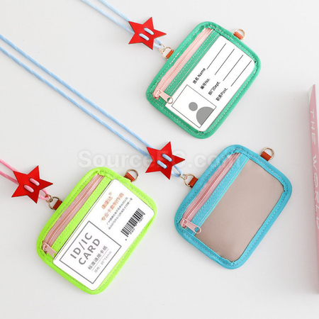 Customization Contrast color soft shell card holder Promotional Products