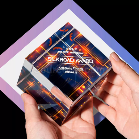 Customization Rubik's Cube Crystal Trophy Promotional Products
