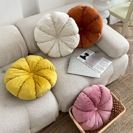 Customization Nordic Ins Style Velvet Pumpkin Cushion Promotional Products
