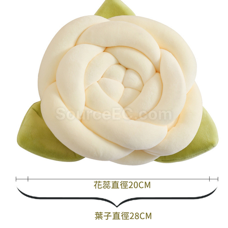 Customization Knitted And Knotted Rose Pillow Promotional Products