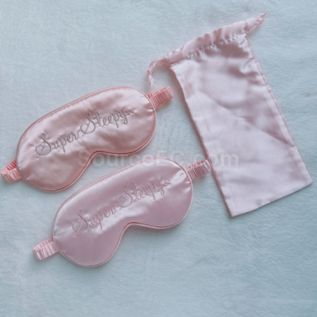 Customization Double-sided silk-like strap eye mask Promotional Products