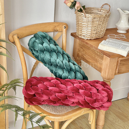 Customization Knitted Long Twisted Braid Throw Pillow  Promotional Products