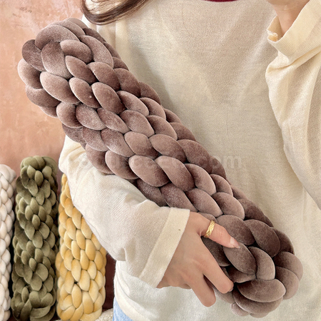 Customization Knitted Long Twisted Braid Throw Pillow  Promotional Products