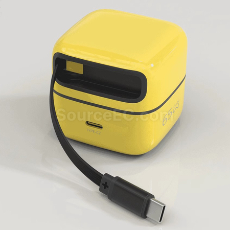 Customization 65w GaN Retractable Cable Desktop Charger Promotional Products