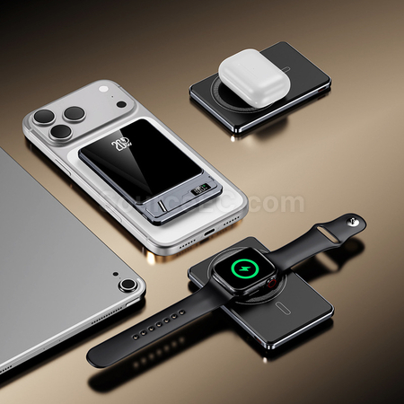 Customization 3C Certified 3-in-1 Ultra-thin Power Bank Promotional Products