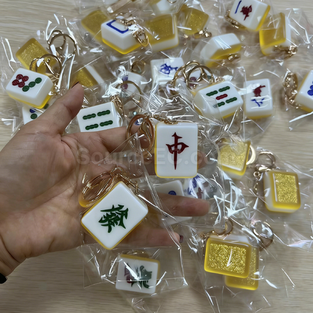 Customization Mahjong keychain pendant Promotional Products