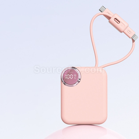 Customization Mini Self-contained Cable Fast-charging Power Bank Promotional Products