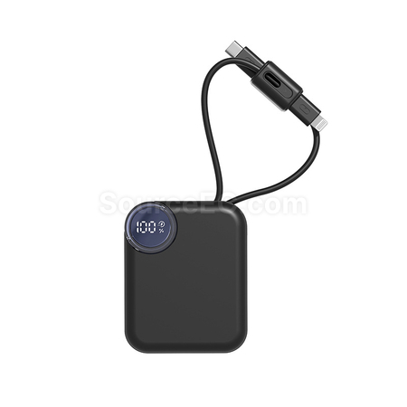 Customization Mini Self-contained Cable Fast-charging Power Bank Promotional Products