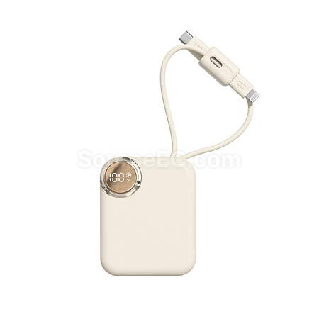Customization Mini Self-contained Cable Fast-charging Power Bank Promotional Products
