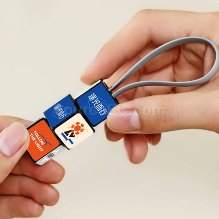 Customization Rubik's Cube three-in-one data cable Promotional Products