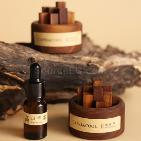 Customization Aromatherapy Diffuser Wood, Flameless Aromatherapy Essential Oil, Fragrance Gift Promotional Products