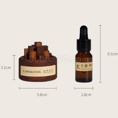 Customization Aromatherapy Diffuser Wood, Flameless Aromatherapy Essential Oil, Fragrance Gift Promotional Products