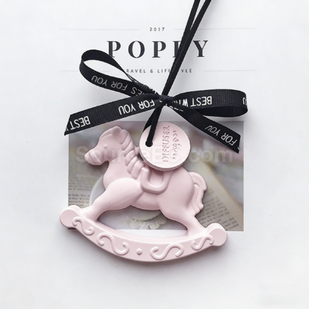 Customization Trojan horse gypsum aromatherapy tablet diffuser stone pendant Promotional Products