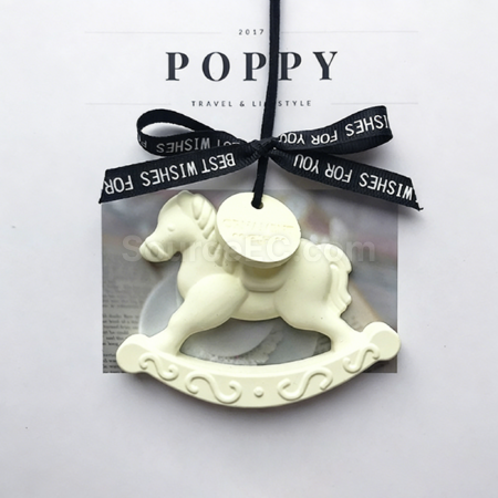 Customization Trojan horse gypsum aromatherapy tablet diffuser stone pendant Promotional Products