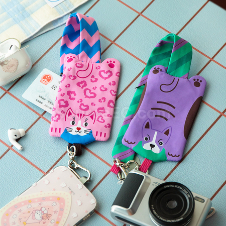 Customization Wristband phone lanyard with storage bag Promotional Products