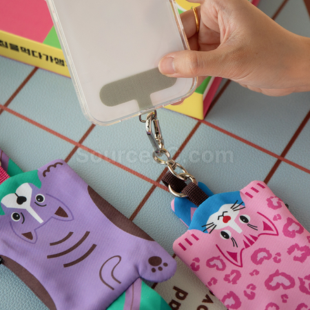 Customization Wristband phone lanyard with storage bag Promotional Products