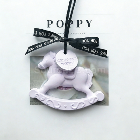 Customization Trojan horse gypsum aromatherapy tablet diffuser stone pendant Promotional Products