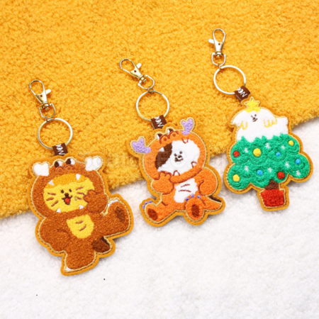 Customization Custom-shaped felt embroidery pendants Promotional Products