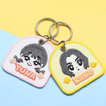 Customization Custom embroidered keychain pendant Promotional Products