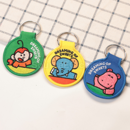 Customization Custom embroidered keychain pendant Promotional Products
