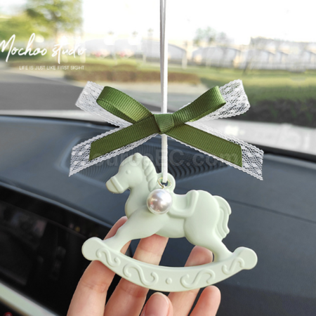 Customization Trojan horse gypsum aromatherapy tablet diffuser stone pendant Promotional Products