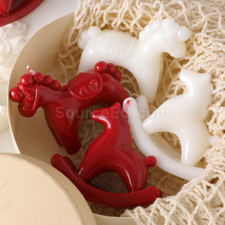 Customization New Year Rocking Horse Scented Candle Promotional Products