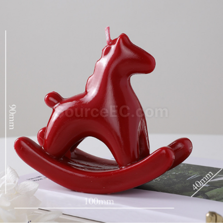 Customization New Year Rocking Horse Scented Candle Promotional Products