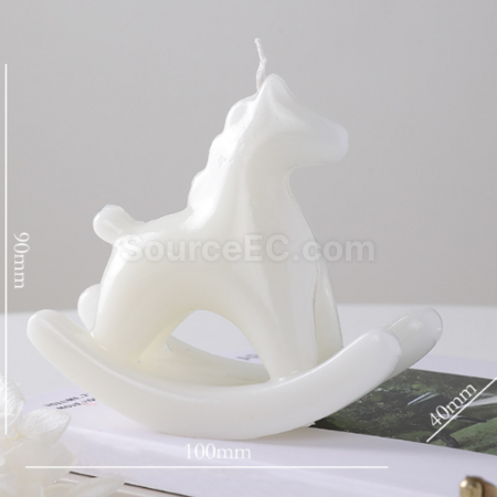 Customization New Year Rocking Horse Scented Candle Promotional Products