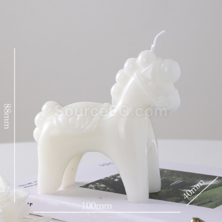 Customization New Year Rocking Horse Scented Candle Promotional Products