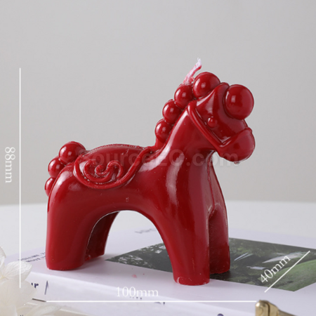 Customization New Year Rocking Horse Scented Candle Promotional Products