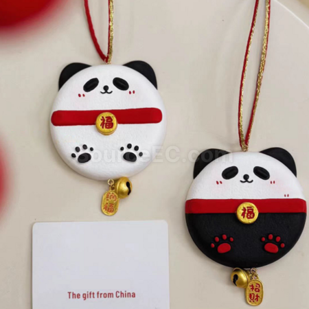Customization Hand-painted panda aromatherapy gypsum pendant Promotional Products