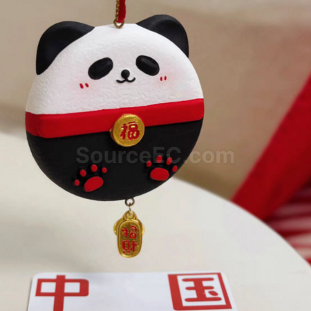 Customization Hand-painted panda aromatherapy gypsum pendant Promotional Products