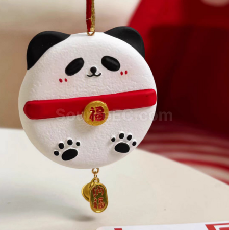 Customization Hand-painted panda aromatherapy gypsum pendant Promotional Products