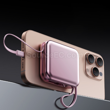 Customization 3c Self-contained Cable Fast Charging Power Bank Promotional Products
