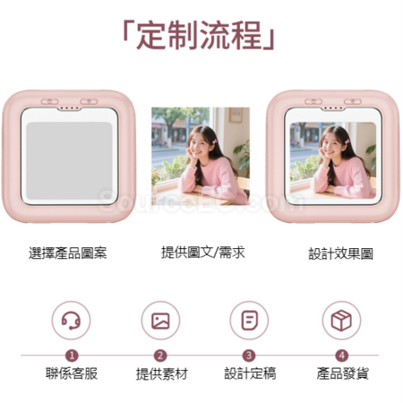 Customization 3C Certified Illuminated Makeup Mirror Power Bank Promotional Products