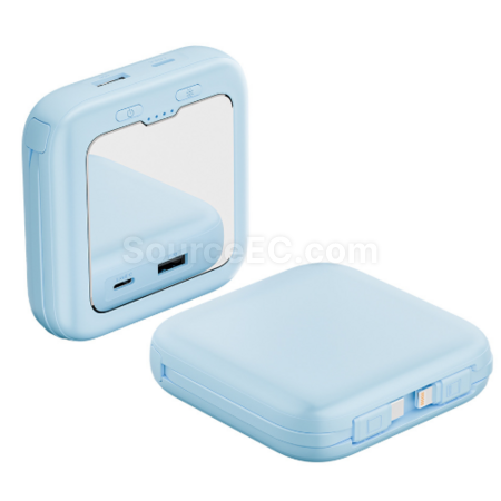 Customization 3C Certified Illuminated Makeup Mirror Power Bank Promotional Products