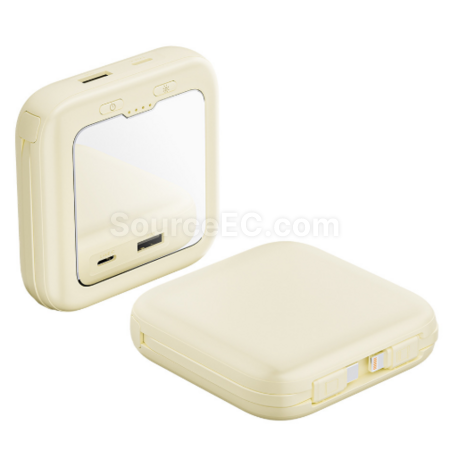 Customization 3C Certified Illuminated Makeup Mirror Power Bank Promotional Products