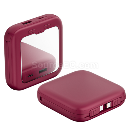 Customization 3C Certified Illuminated Makeup Mirror Power Bank Promotional Products