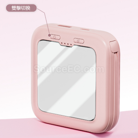 Customization 3C Certified Illuminated Makeup Mirror Power Bank Promotional Products