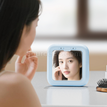 Customization 3C Certified Illuminated Makeup Mirror Power Bank Promotional Products