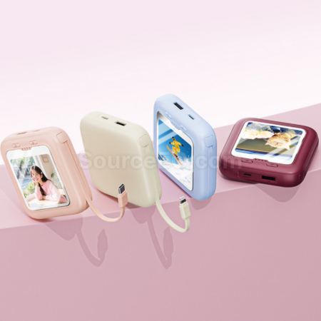 Customization 3C Certified Illuminated Makeup Mirror Power Bank Promotional Products