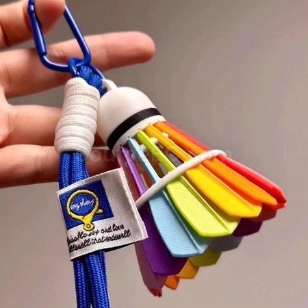 Customization Badminton pendant keychain Promotional Products