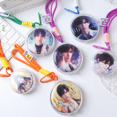 Customization Transparent acrylic badge itabag pendant storage box Promotional Products