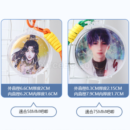Customization Transparent acrylic badge itabag pendant storage box Promotional Products