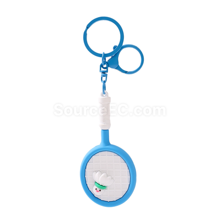 Customization Badminton racket keychain pendant Promotional Products