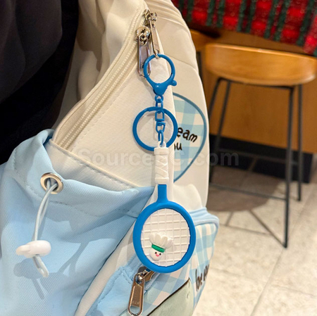 Customization Badminton racket keychain pendant Promotional Products
