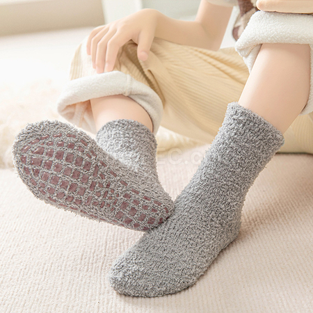 Customization Non-Slip Coral Fleece Floor Socks Promotional Products