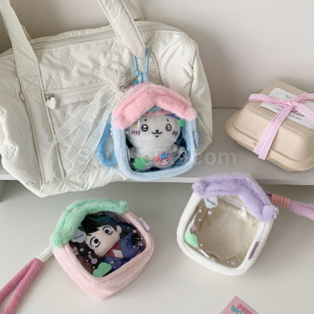 Customization Plush small house transparent doll bag storage bag Promotional Products